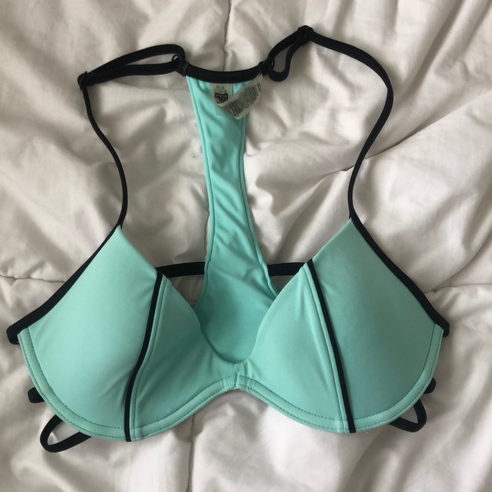 pink swimsuit top